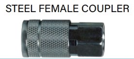 1/4" X 1/4" FEMALE NPT TRU-FLATE AUTOMOTIVE QUICK CONNECT COUPLER